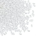 thumbnail image 1 of 1375pcs Long Pearl Beads 4x8mm Oval Imitation Pearl Beads White Plastic Loose Spacer Beads, 1 of 6
