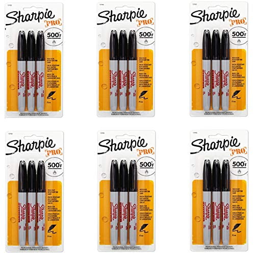 13763PP Industrial Fine Tip Permanent Markers, Black, QuickDrying