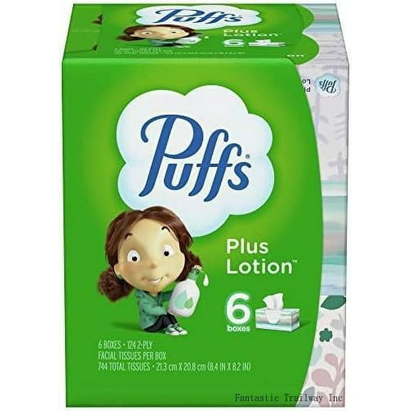 137961 Plus Tissue 2-Ply 124 Sheets/Box 6 Boxes/Pack (39383)