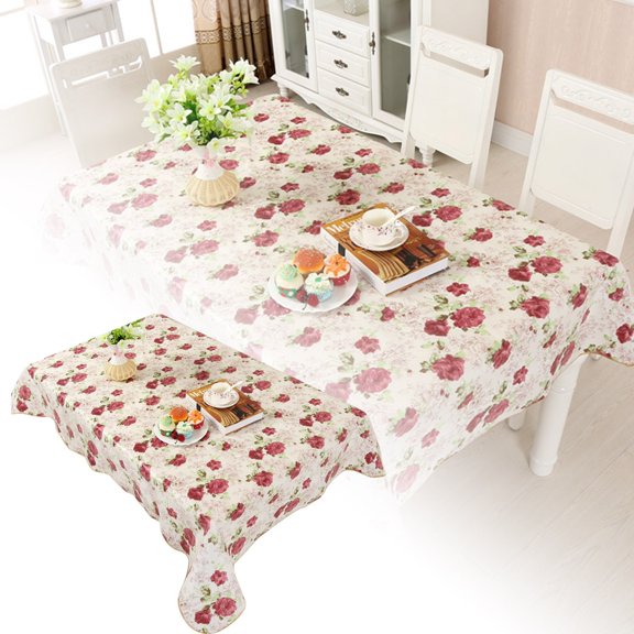 137X183Cm Peva Film + Composite Tablecloth Round And Rectangular Tv Cabinet Mat Square And Coffee Cloth 137X183Cm Utility