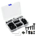 thumbnail image 1 of 137pcs Motorcycle Fairing Bolt Screws Fasteners Mounting Washers Nuts Screws Clips Black, 1 of 6