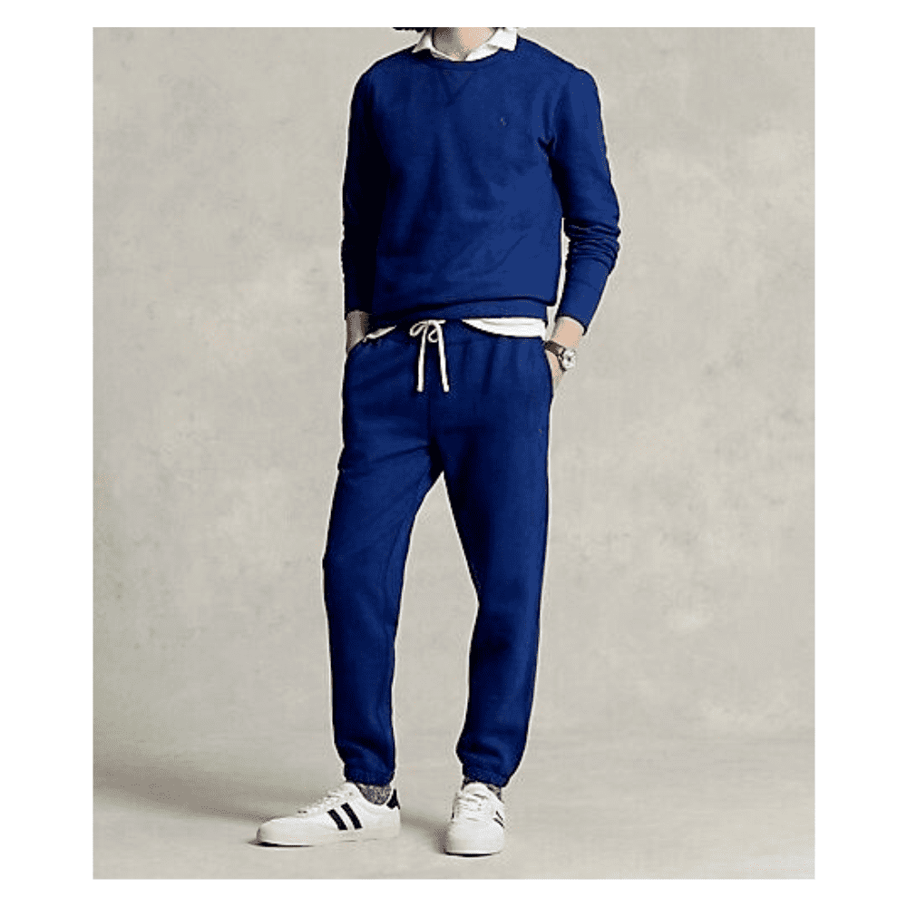 138 Polo Ralph Lauren Men s Big and Tall Fleece Logo Jogger Sweatpants Blue 3XB Walmart