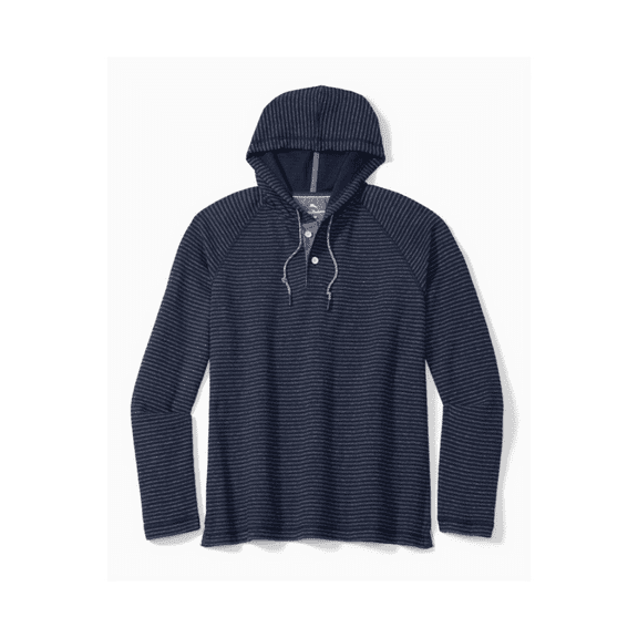 $138 Tommy Bahama Men's, BigandTall Stinson Stripe Hoodie, Ocean Deep, 4XLB