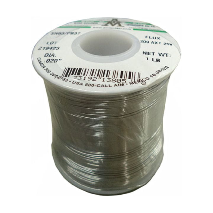 13805 - SOLDER WIRE 63/37 NO CLEAN 1LB .020IN 2% SN63PB37