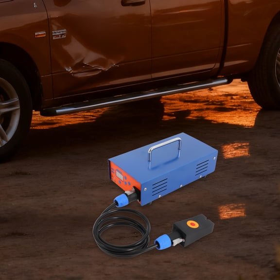 1380W PDR Induction Heater, Paintless Dent Repair Tool with Digital Display, Adjustable Power & Time, Portable Suitcase Kit for Auto Body Shops & DIY Car Dent Removal