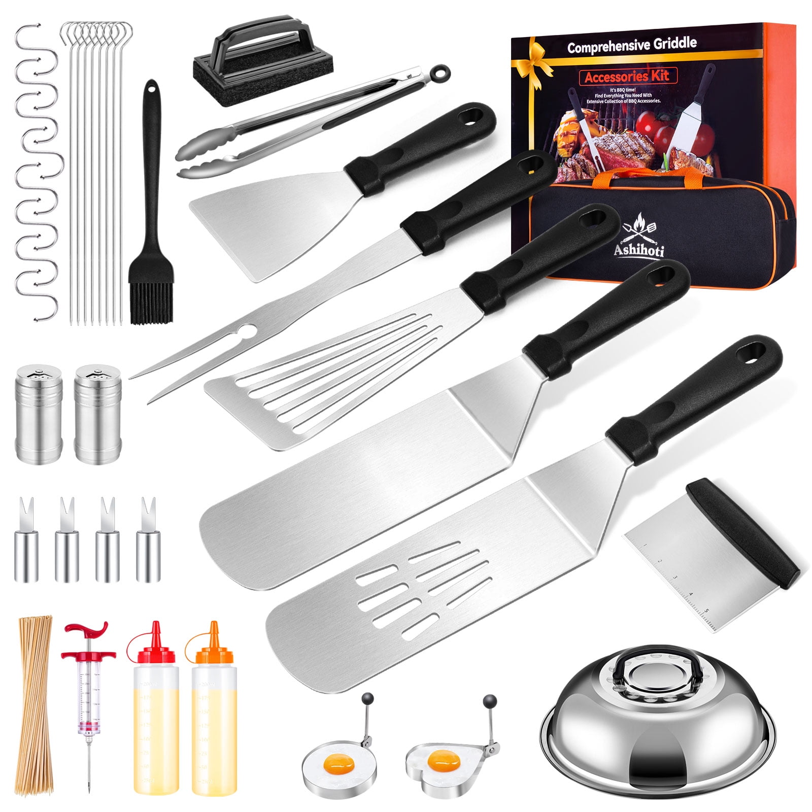 138Pcs Griddle Accessories Set for Blackstone and Camp Chef, BBQ Grill