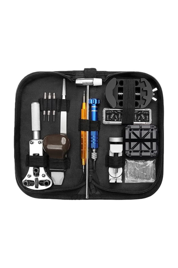 138Pcs Professional Watch Repair Tool Set Premium Stainless Steel & Aluminum Complete Maintenance Set With Case