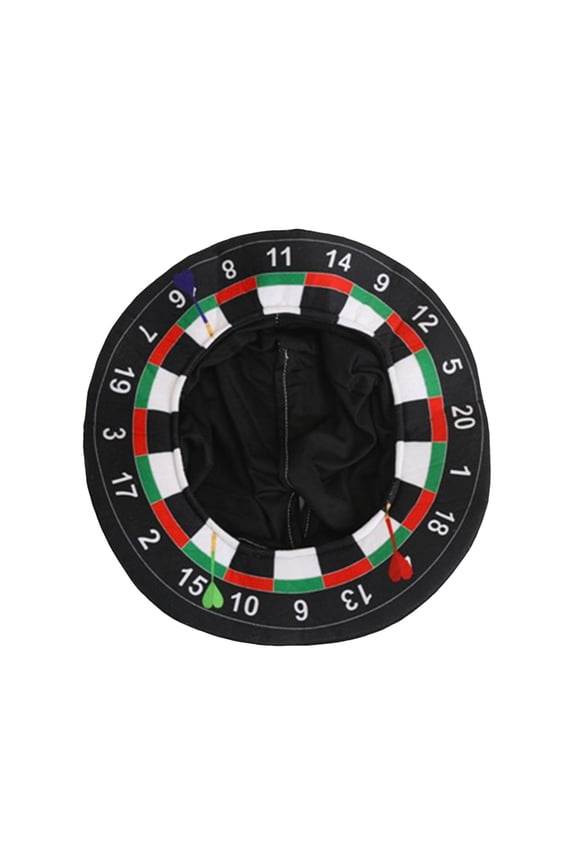 138in Adult Dartboard Hat Novelty Accessory for Sports Fans Themed Carnival Headwear for Men and Women Unique Props for Festivals and Events