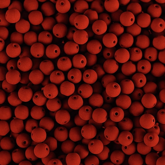 138pcs John Bead 4mm Czech Glass White Alabaster Velvet Red Coral Round Bead Strands for DIY Jewelry Making Crafts