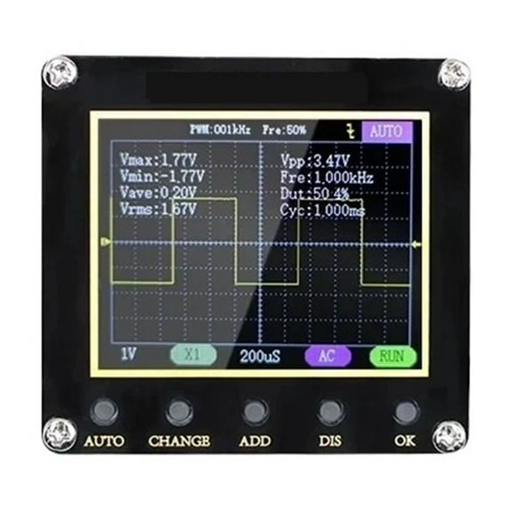 138pro Handheld Portable Digital Oscilloscope 2.4 Inch Multi-function Digital Oscilloscope One Button Logic Analyzer