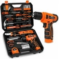 thumbnail image 1 of 139-Piece Tool Set - Tool Kit with 8V Cordless Drill Driver in ToolBox Storage Case, General Household Drill Set for Home Repairs, Handyman, DIY Projects$$Tools & Hardware Other, 1 of 9