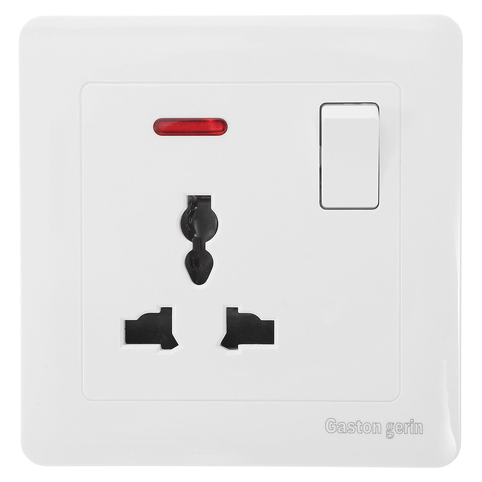 13A Multifunction Square Foot Socket UK Wall Outlet with Switch 146
