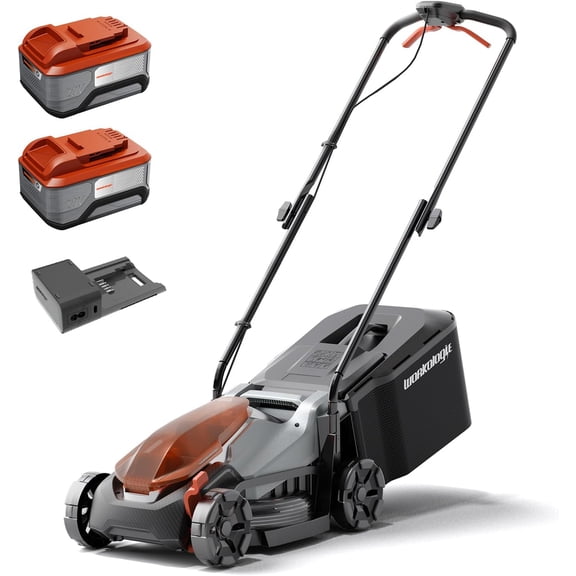 13Amp Corded Scarifier 15" Electric Lawn Dethatcher w/50L Collection Bag Orange