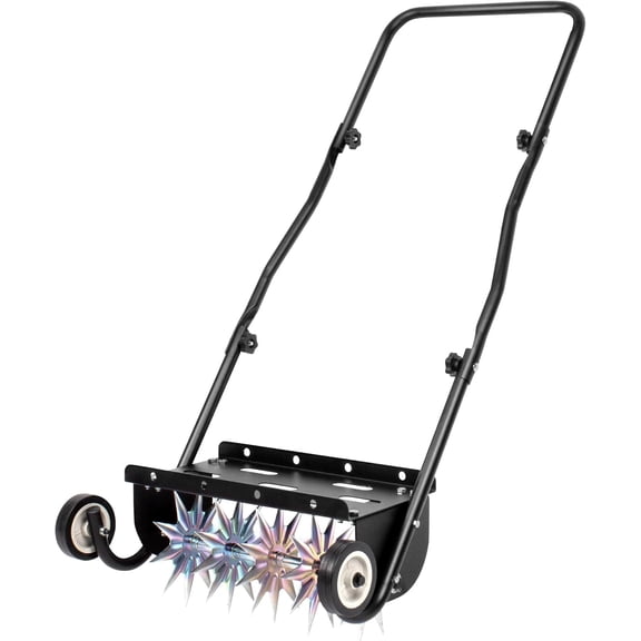 13Amp Corded Scarifier 15" Electric Lawn Dethatcher w/50L Collection Bag Orange