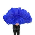 thumbnail image 1 of 13Bones Ostrich Feather Fan Stages Performance Carnival Show Accessory Big Feather Fan, 1 of 2