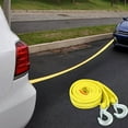 thumbnail image 1 of 13FT Heavy Duty Tow Strap 11000lb with Snap Hooks, Reinforced Polyester Recovery Rope for SUV Truck Car Off-Road Towing, Weather-Resistant Non-Stretch Emergency Winch Strap, 1 of 9