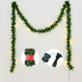 thumbnail image 1 of 13FT Lighted Christmas Garland Battery Powered Artificial Pine Greenery with Mini LED Lights for Indoor Outdoor Staircase Railing Mantle Home Holiday Party Decor(Batteries Not Included), 1 of 6