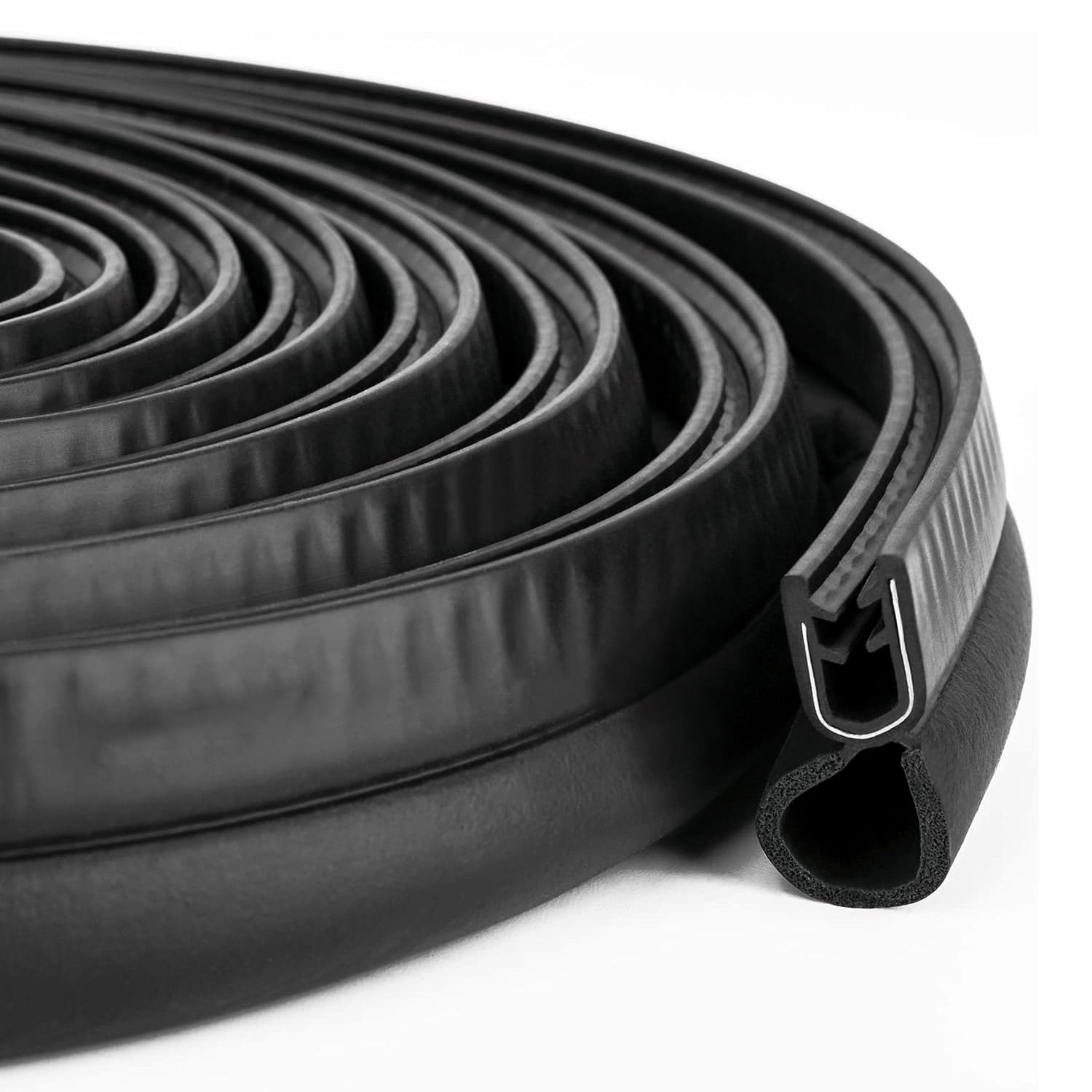 13Ft Automotive Weather Stripping Car Door Rubber Trim Seal Strip Gasket with Top Bulb for Bus Camper Boat RV Truck Doors Home Applications