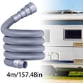 thumbnail image 1 of 13Ft-Flexible Foldable RV Sewer Hose Kit,Heavy-Duty Waste Water Drain Pipe with Adapters, Durable Leakproof Hose for Travel Trailers, Campers & RVs, 1 of 3