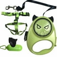 thumbnail image 1 of 13Ft Retractable Dog Leash with Built-in Poop Bag Holder, Leash for Dogs. Light up leashes for Dogs. Reflective Dog Leash(Green), 1 of 7