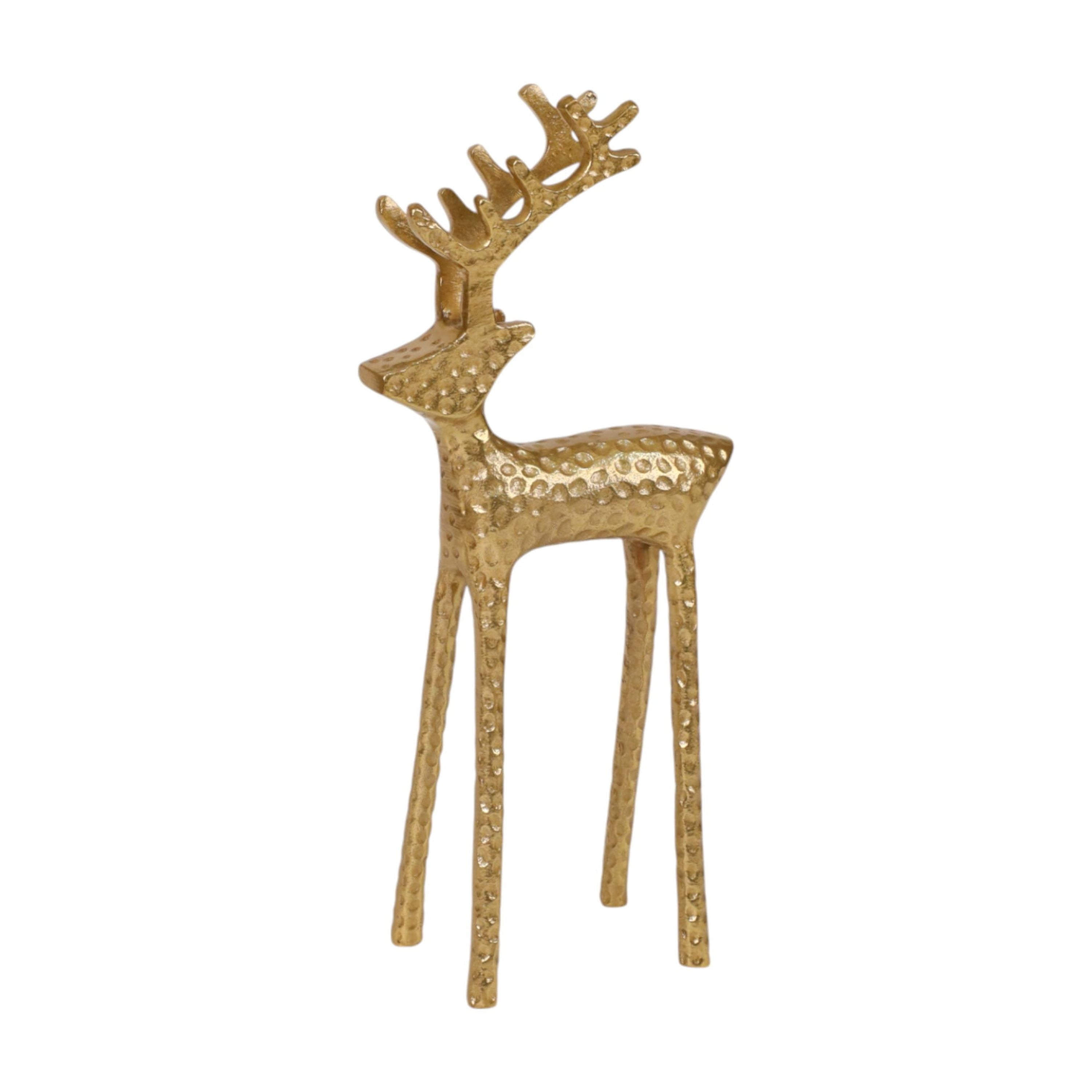 Reindeer Christmas Tabletop Decoration, Gold, 13", by Holiday Time
