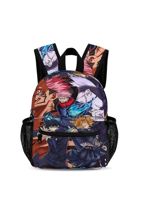 13In Jujuts-u Anime Kaise Backpack Front Pocket Small Knapsack Daypack Lightweight Bookbag