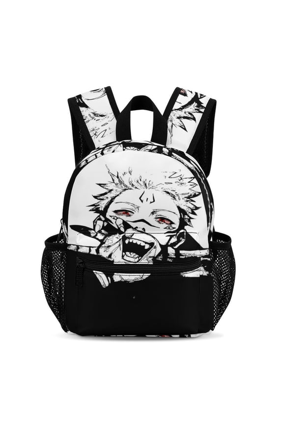 13In Jujuts-u Anime Kaise Backpack Front Pocket Small Knapsack Daypack Lightweight Bookbag