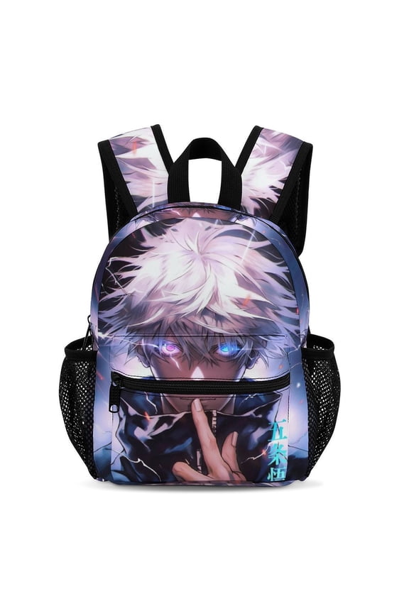 13In Jujuts-u Anime Kaise Backpack Front Pocket Small Knapsack Daypack Lightweight Bookbag