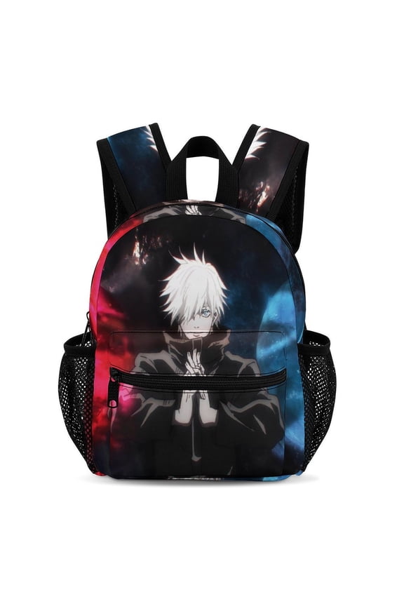 13In Jujuts-u Anime Kaise Backpack Front Pocket Small Knapsack Daypack Lightweight Bookbag