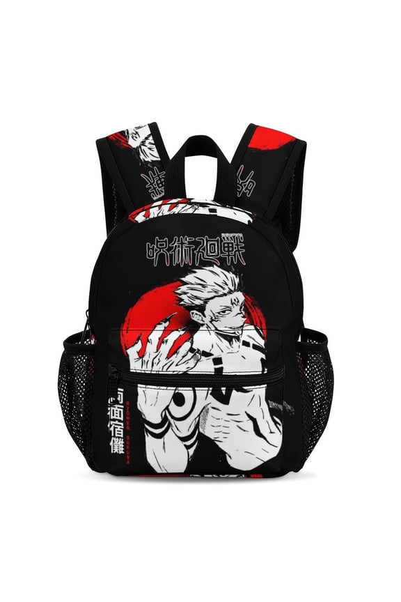 13In Jujuts-u Anime Kaise Backpack Front Pocket Small Knapsack Daypack Lightweight Bookbag