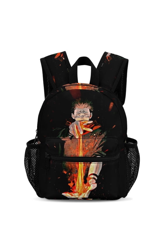 13In Jujuts-u Anime Kaise Backpack Front Pocket Small Knapsack Daypack Lightweight Bookbag