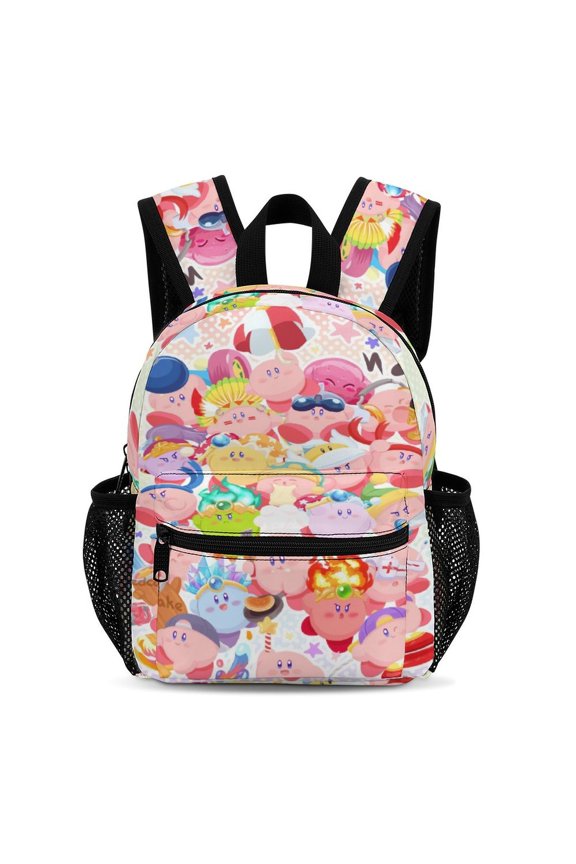 13In KKir-,byy Backpack Front Pocket Small Knapsack Cartoon Daypack Lightweight Bookbag