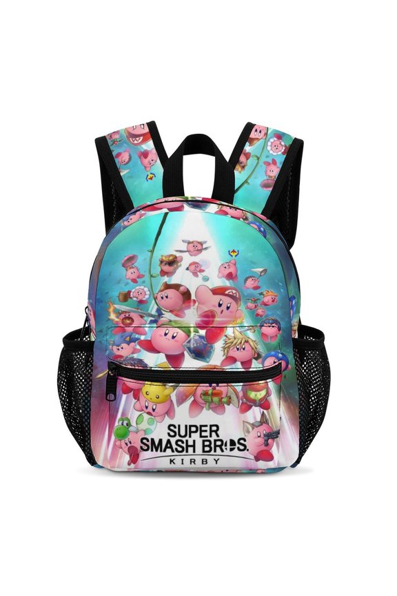 13In KKir-,byy Backpack Front Pocket Small Knapsack Cartoon Daypack Lightweight Bookbag