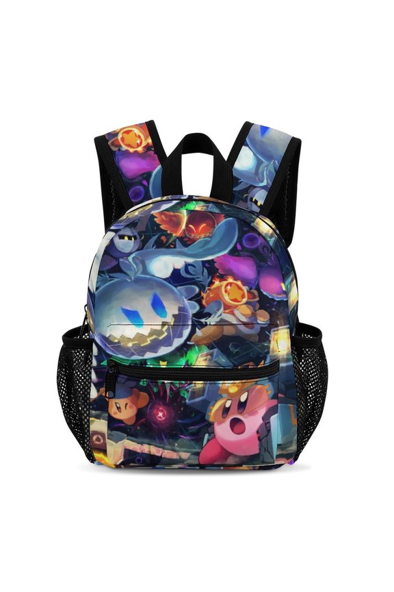 13In KKir-,byy Backpack Front Pocket Small Knapsack Cartoon Daypack Lightweight Bookbag