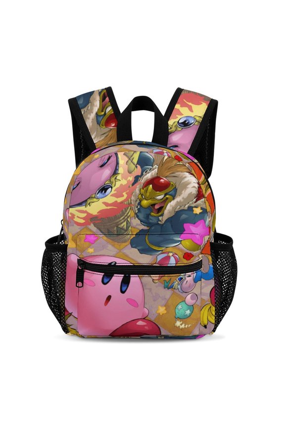 13In KKir-,byy Backpack Front Pocket Small Knapsack Cartoon Daypack Lightweight Bookbag