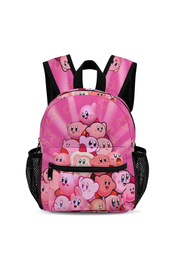 13In KKir-,byy Backpack Front Pocket Small Knapsack Cartoon Daypack Lightweight Bookbag