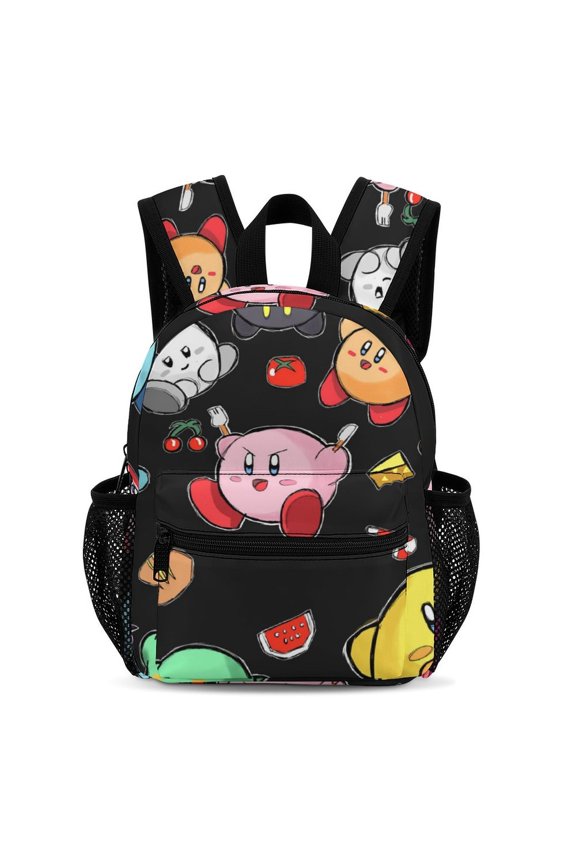 13In KKir-,byy Backpack Front Pocket Small Knapsack Cartoon Daypack Lightweight Bookbag