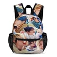 thumbnail image 1 of 13In SKZ Stray Korea Ki Backpack Front Pocket Small Knapsack Cartoon Daypack Lightweight Bookbag, 1 of 8