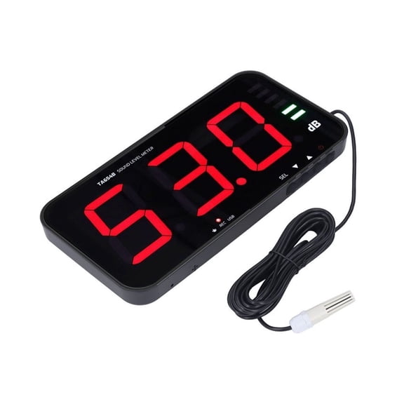 13In Screen Sound Level Meter Wall Hanging Digital Decibel Reader Environmental Noise TA654A ,Feature Packed
