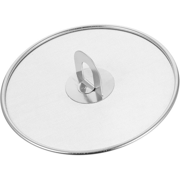 13In Splatter Screen for Cooking,Stainless Steel Fine Mesh Design,Oil Resist Splash Guard Frying Cooking Tools for Kitchen,Restaurant