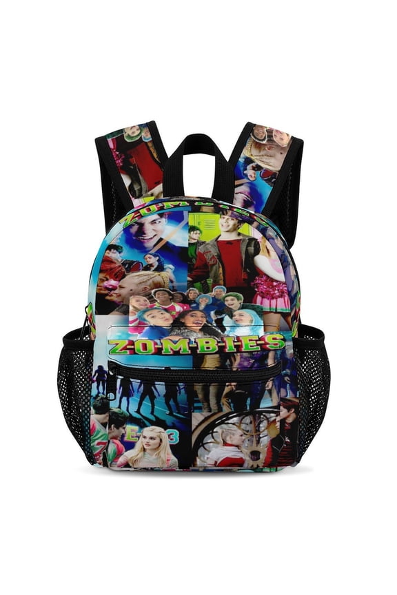13In Zombio Character Backpack Front Pocket Small Knapsack Cartoon Daypack Lightweight Bookbag