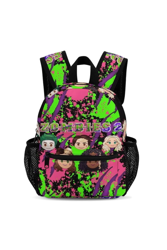 13In Zombio Character Backpack Front Pocket Small Knapsack Cartoon Daypack Lightweight Bookbag
