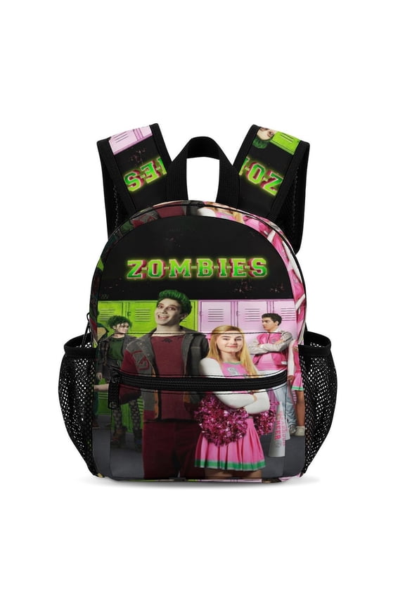 13In Zombio Character Backpack Front Pocket Small Knapsack Cartoon Daypack Lightweight Bookbag