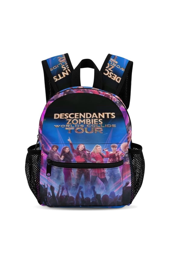 13In Zombio Character Backpack Front Pocket Small Knapsack Cartoon Daypack Lightweight Bookbag