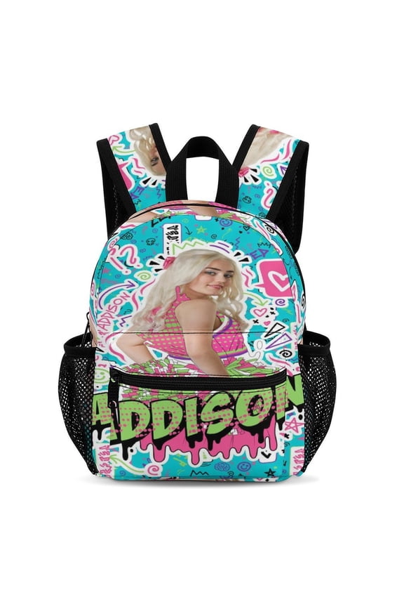 13In Zombio Character Backpack Front Pocket Small Knapsack Cartoon Daypack Lightweight Bookbag