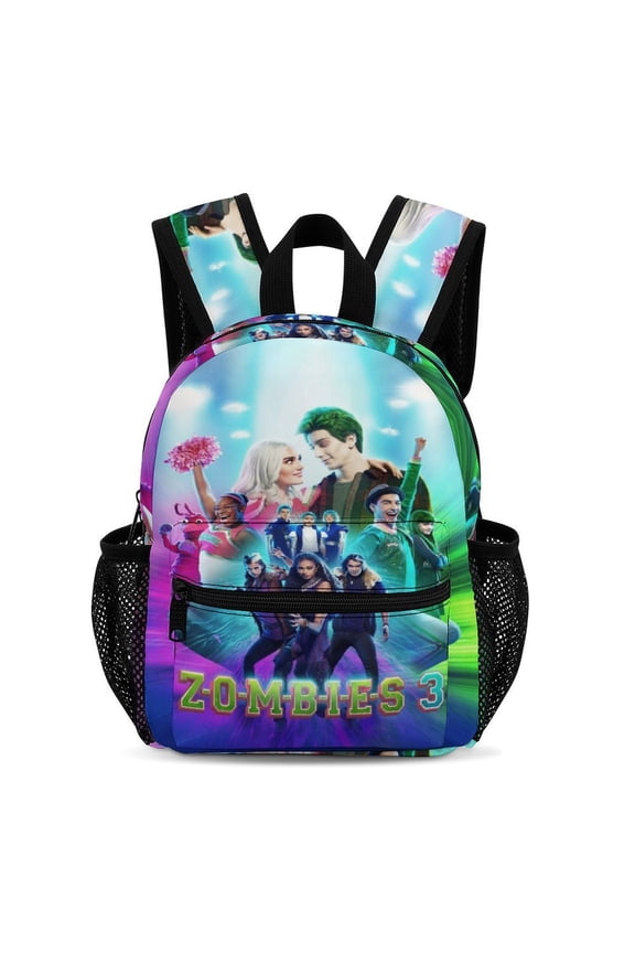 13In Zombio Character Backpack Front Pocket Small Knapsack Cartoon Daypack Lightweight Bookbag