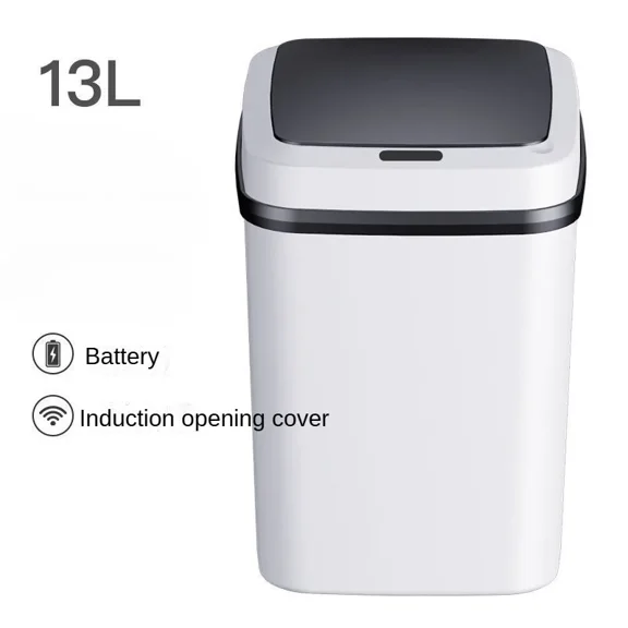 13L Automatic Sensor Trash Can, Touchless Electric Waste Bin for Kitchen Bathroom Home