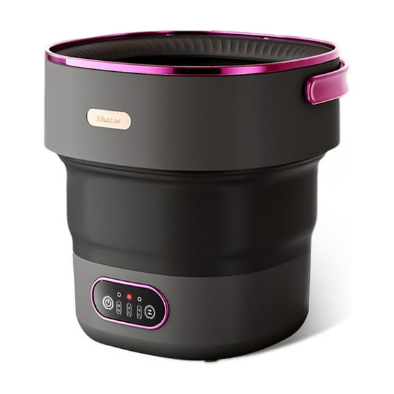 13L Collapsible Mini Washing Machine & Spin Dryer - 3 Cleaning Modes, Portable Compact Laundry for Baby Clothes, Underwear, Socks, Travel, Apartment, Dorm, RV, Camping - Black, Purple, White