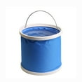 thumbnail image 1 of 13L Foldable Water Bucket Multifunctional Portable Fishing Container Car Wash Bucket Cloth Material Pail for Outdoor Enthusiasts and Practical Applications, 1 of 9