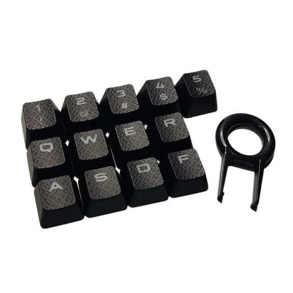 13PCS Anti Slip Textured Keycaps Backlights Key Caps for K70 RGBK70 K95 K90 K65 Mechanical Keyboards Various Applications